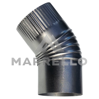 CODO CORRUGADO DE CHAPA NEGRA